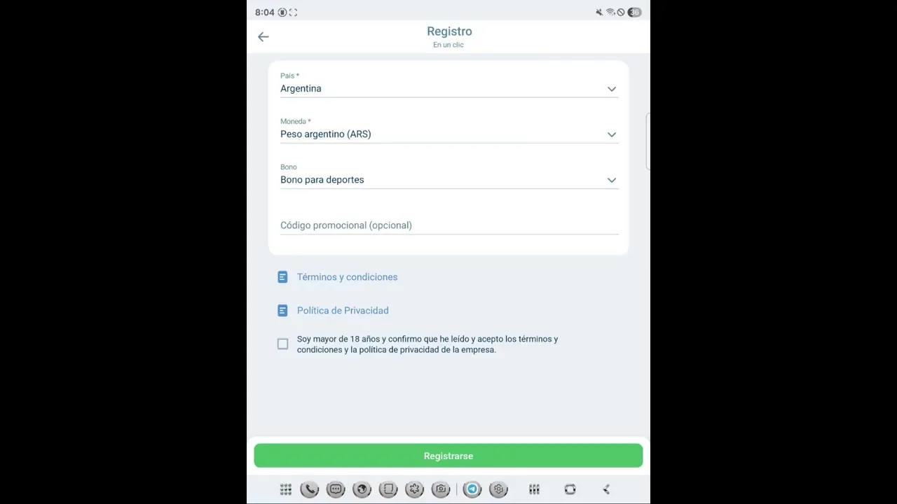 Bono bienvenida requisitos de apuesta