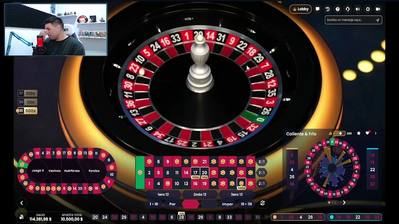 Ruleta Relámpago en Vivo con 5€